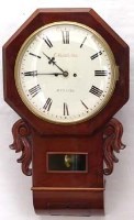 Lot 682 - T Middleton Built double fuse wall clock with