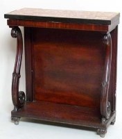 Lot 699 - Early Victorian mahogany pier table