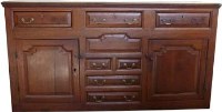Lot 707 - Oak dresser base, mid 18th century
