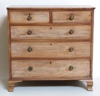 Lot 723 - Mahogany chest of drawers, early 19th century
