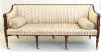 Lot 728 - Mahogany show framed sofa, early 19th century