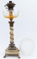 Lot 8 - Oil lamp.