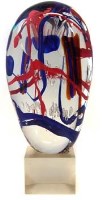 Lot 71 - Venini glass bubble sculpture signed Barbini.