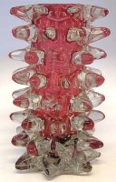 Lot 86 - Murano glass 'Rostrato' vase designed by Ercole Barovier for Ferro-Toso Barovier