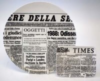 Lot 107 - Fornasetti newspaper plate & dish