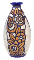 Lot 123 - Boche Freres vase 32cm.