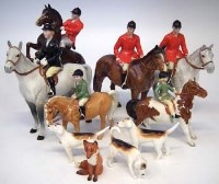 Lot 133 - Beswick ten piece hunt set