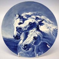 Lot 158 - Minton plate by J. Dean.