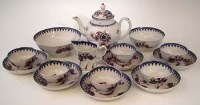 Lot 215 - Seth Pennington Liverpool teaset circa 1785