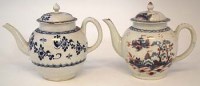Lot 221 - Two James Pennington Liverpool teapots circa 1770