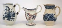 Lot 223 - Two Pennington Liverpool cream jugs circa 1780