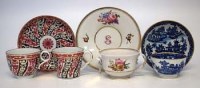Lot 227 - Two Worcester cups and saucers and a trio.