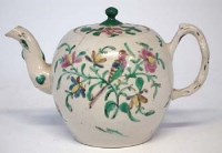 Lot 234 - Staffordshire salt glazed teapot circa