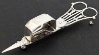 Lot 240 - George III silver candle snuffers.