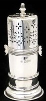 Lot 244 - Silver sugar caster.