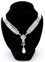 Lot 287 - Pearl and diamond necklace