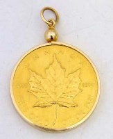 Lot 310 - Fine gold Canadian 1oz maple leaf 50 dollar coin
