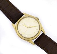 Lot 336 - Omega 9ct gold man's wristwatch