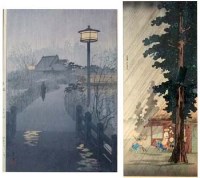 Lot 368 - Two prints by Shiro Kasamatsu and Takahashi Shotei
