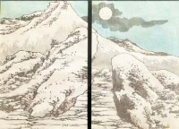 Lot 371 - Hokusai (1760-1849) a framed woodblock diptych of