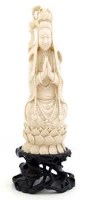 Lot 383 - Ivory Guanyin.