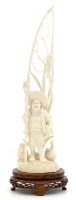 Lot 384 - Japanese ivory fisherman