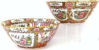 Lot 427 - Two Canton large bowls.