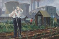 Lot 488 - Flanagan, 20th century, God's Little Acre, oil.