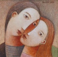 Lot 494 - Jiri Borsky, Potteries Lovers, acrylic.