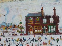 Lot 512 - Simeon Stafford, Northern Fair, oil.