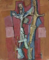 Lot 531 - Tadeusz Was, Abstract, oil.