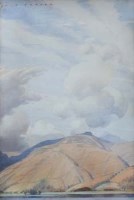 Lot 561 - W. Heaton Cooper, Spring Sky over Grasmere, watercolour.