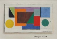 Lot 569 - Edward H. Rogers, Abstract design, gouache.