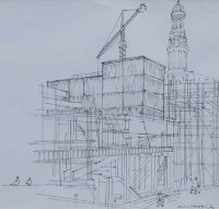 Lot 594 - Albin Trowski, Manchester views, ink (4).