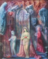 Lot 599 - Harold Hitchcock, The Bride, watercolour.
