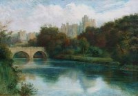 Lot 623 - Wilson Hepple, Alnwick Castle, oil.