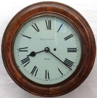 Lot 658 - Forrester Hull dial clock.