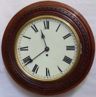 Lot 660 - Single fusee dial clock.
