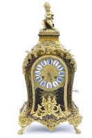 Lot 669 - Boulle mantel clock.