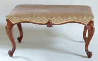 Lot 698 - Victorian mahogany stool.