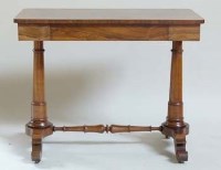 Lot 703 - 19th century rosewood side table.