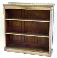 Lot 704 - Victorian open bookcase.