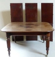 Lot 706 - Victorian mahogany extending dining table with