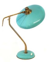 Lot 730 - 1950's enamel table lamp.