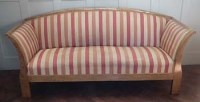 Lot 741 - Biedermeier style satinwood frame settee,  with