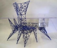 Lot 745 - Tom Dixon 'Pylon' desk and chair