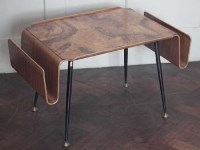 Lot 750 - Occasional table circa 1950,   the teak ply top