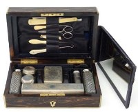 Lot 13 - Coromandel gentleman's dressing case.