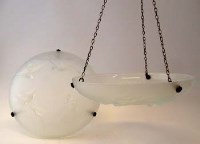 Lot 53 - Pair of Sabino glass shades.