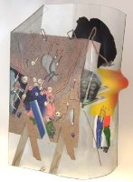 Lot 56 - Bohumil Elias glass sculpture  the worked glass